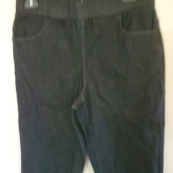 NWT UNIVERSAL STANDARD Black Stretch Jean Jegging Pants Elastic Waist Size XS/10 - Picture 8 of 10